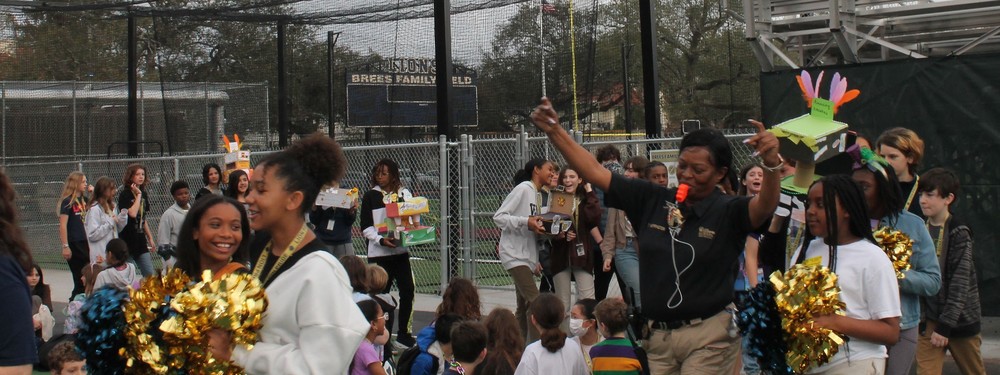 7th Grade Black History Month Shoebox Float Parade